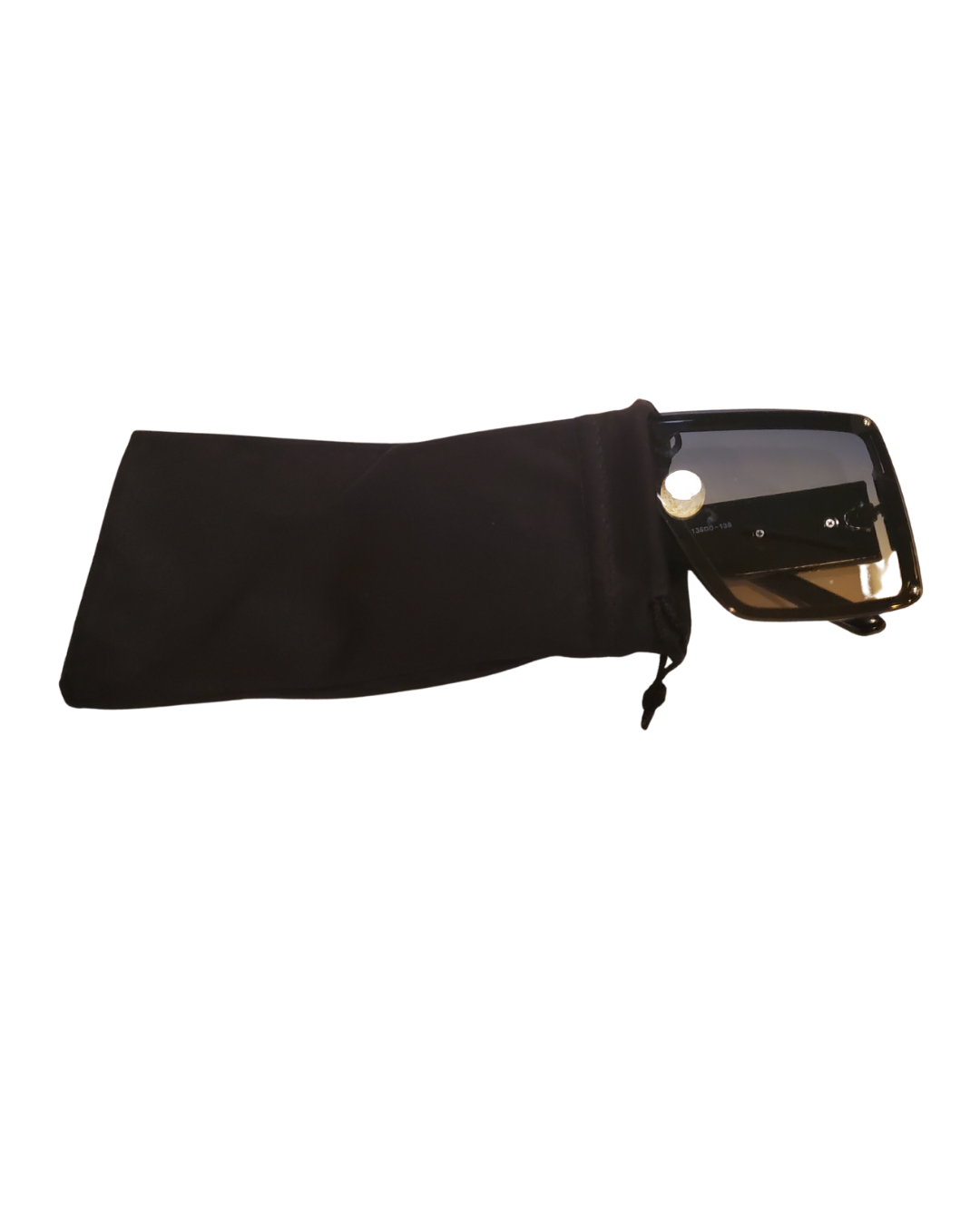 image of black and gray shades with the microfiber pouch 