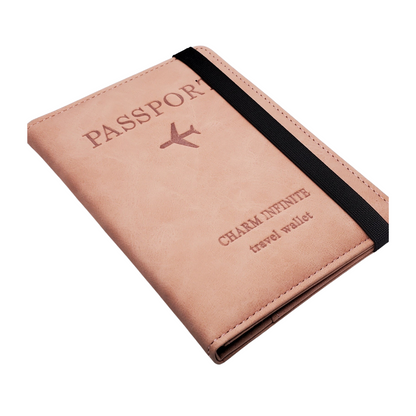image of pink passport RIFD wallet